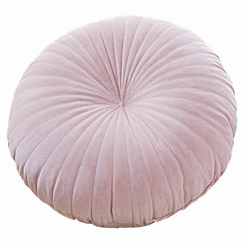 Georgian Round Velvet Throw Cushion