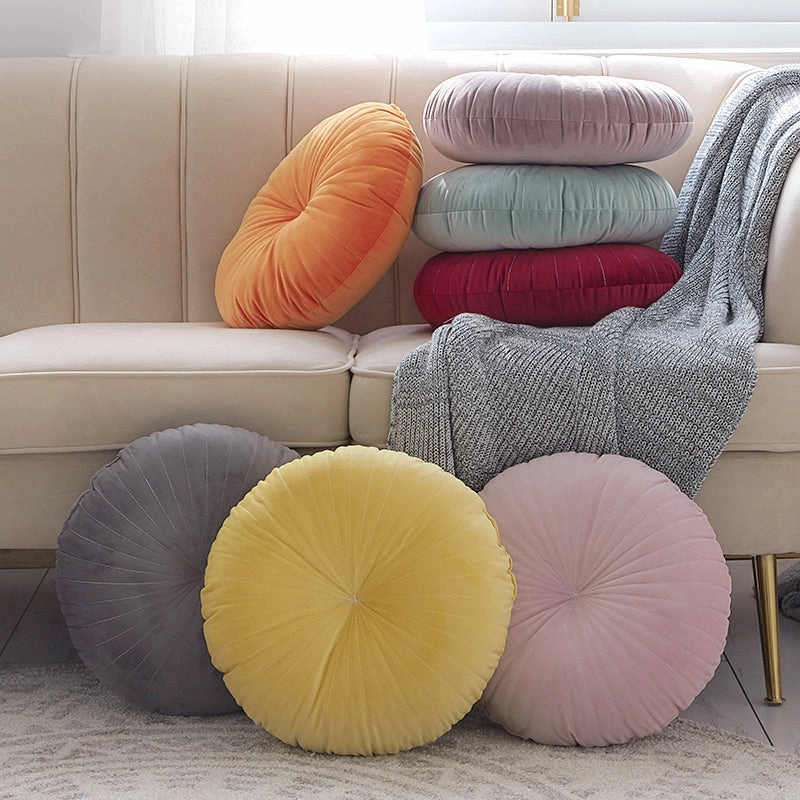 Georgian Round Velvet Throw Cushionhome decoration ,modern home decor 