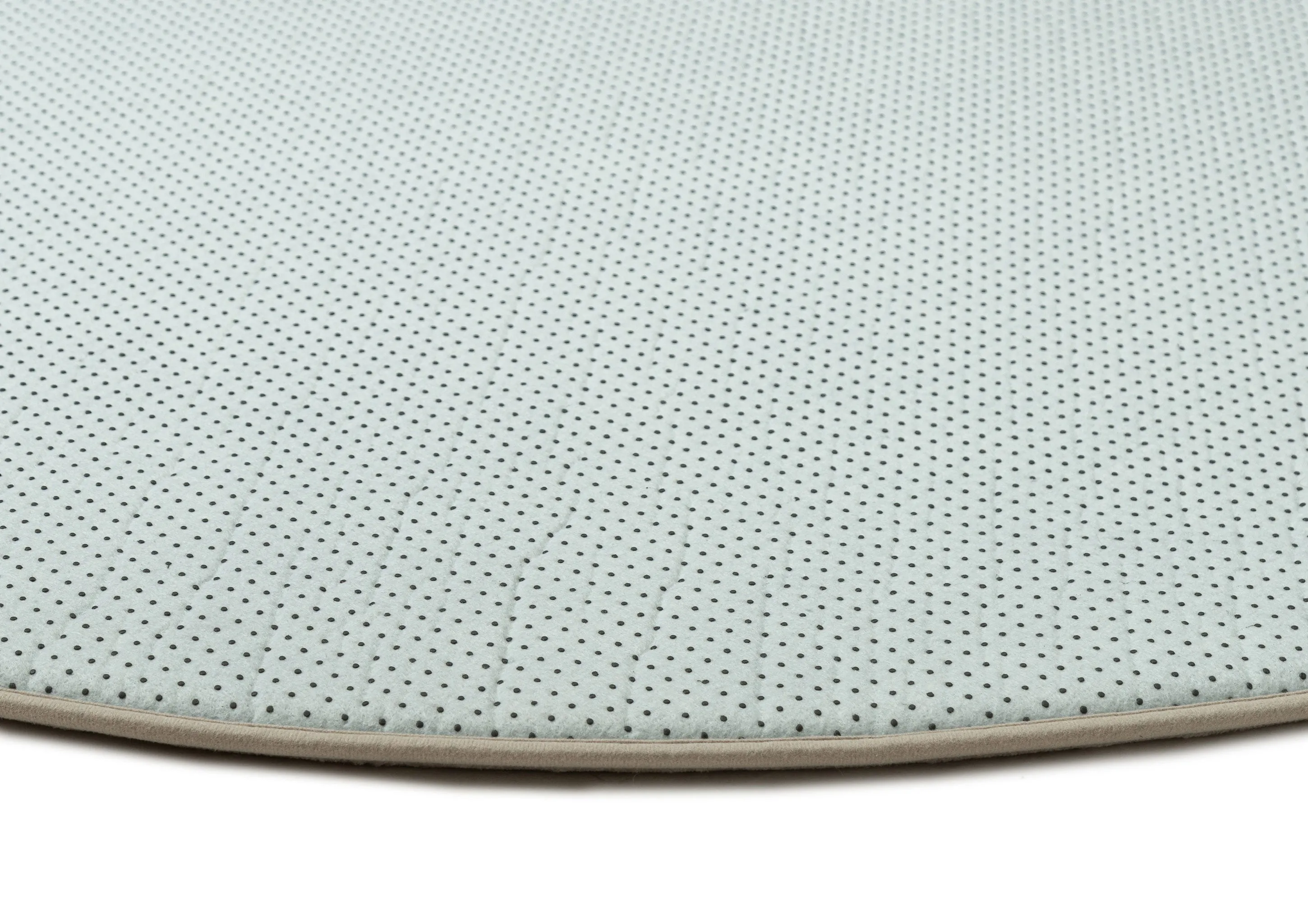 Gerda Green Grey Leaves Rollie Pollie Round Playmat