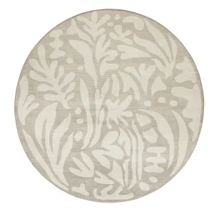 Gerda Green Grey Leaves Rollie Pollie Round Playmatmodern color block patchwork rug