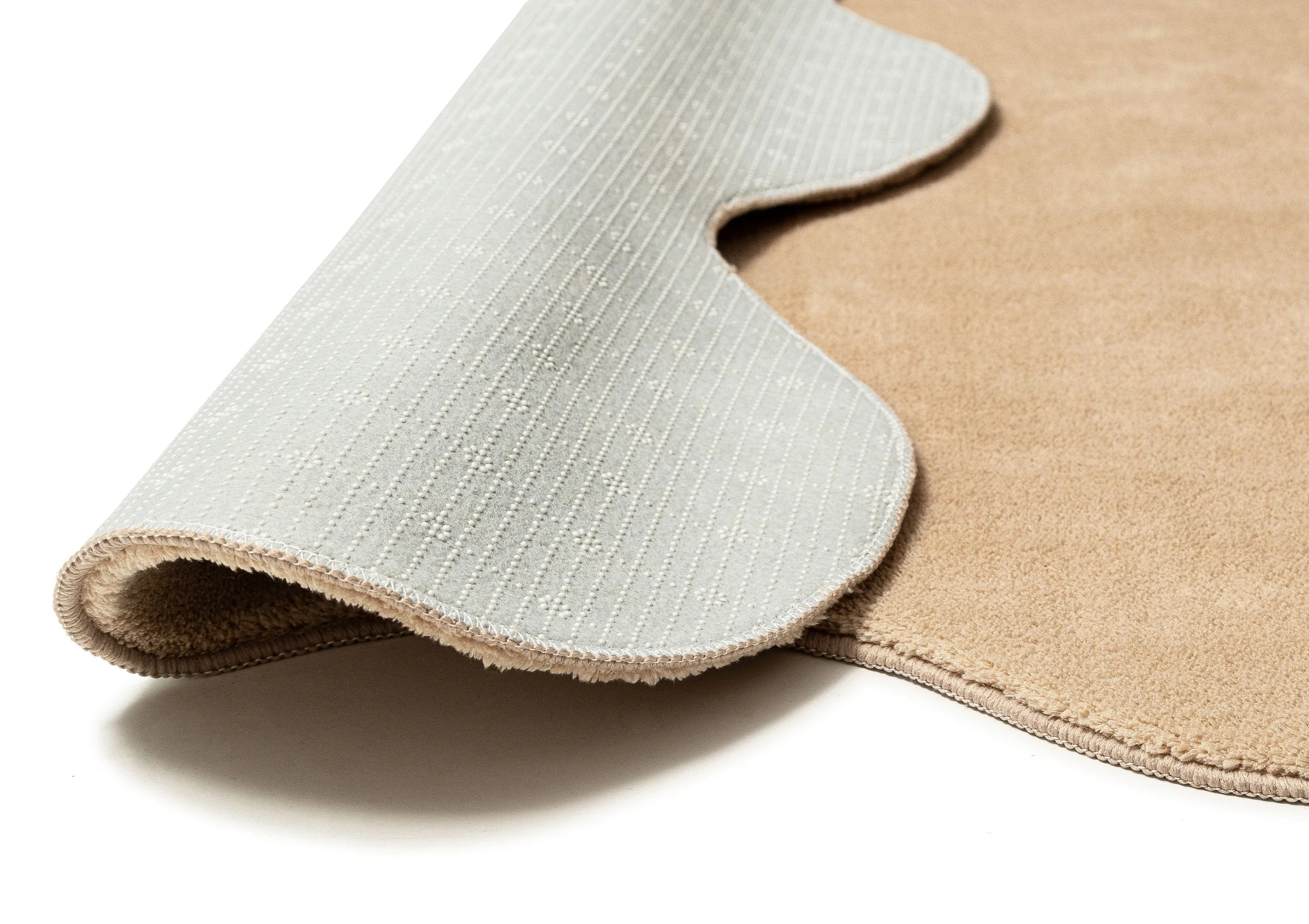 Gerri Brown Scallop Washable Rug