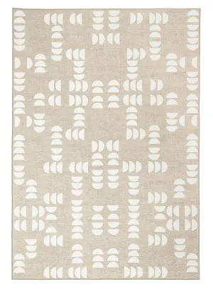 Gianna Beige Ivory Indoor Outdoor Washable Rugmodern color block patchwork rug