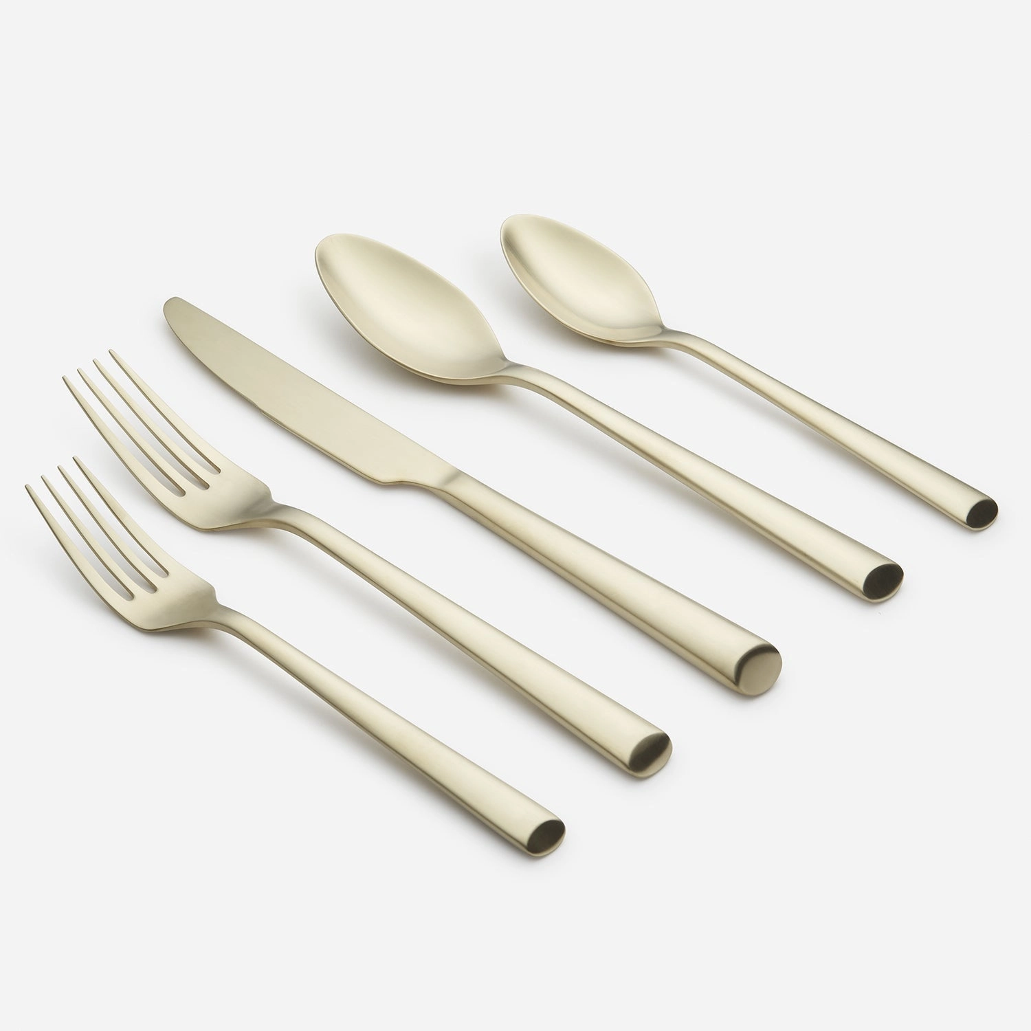 Gilda Champagne Satin 20 Piece Flatware Set