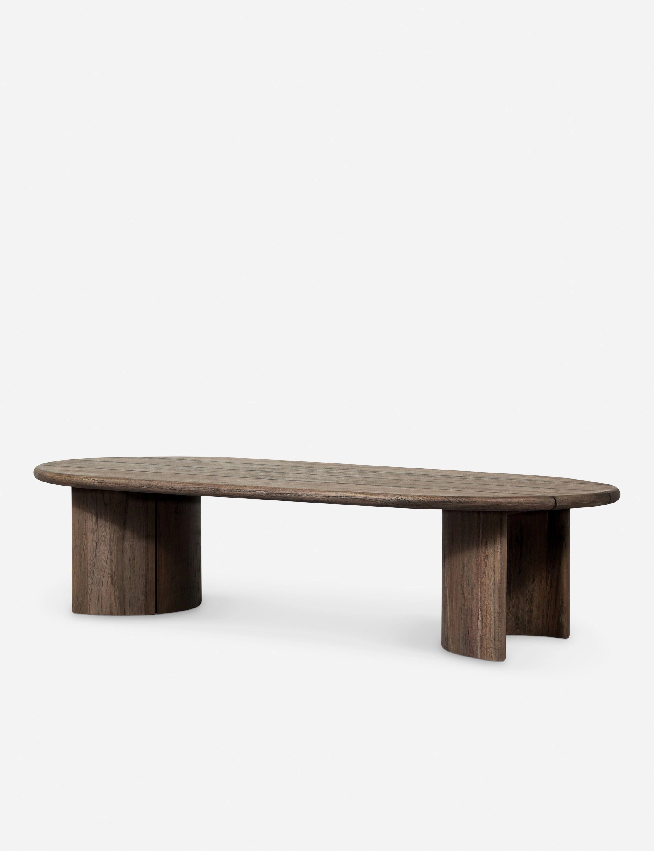 Gilda Outdoor Oval Coffee Table
