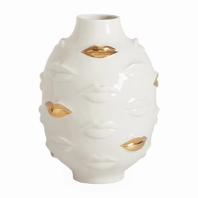 Gilded Gala Round Vasenordic minimalist vase