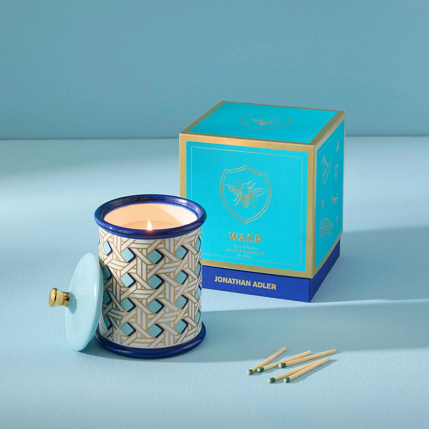 Gilded Wasp Candle