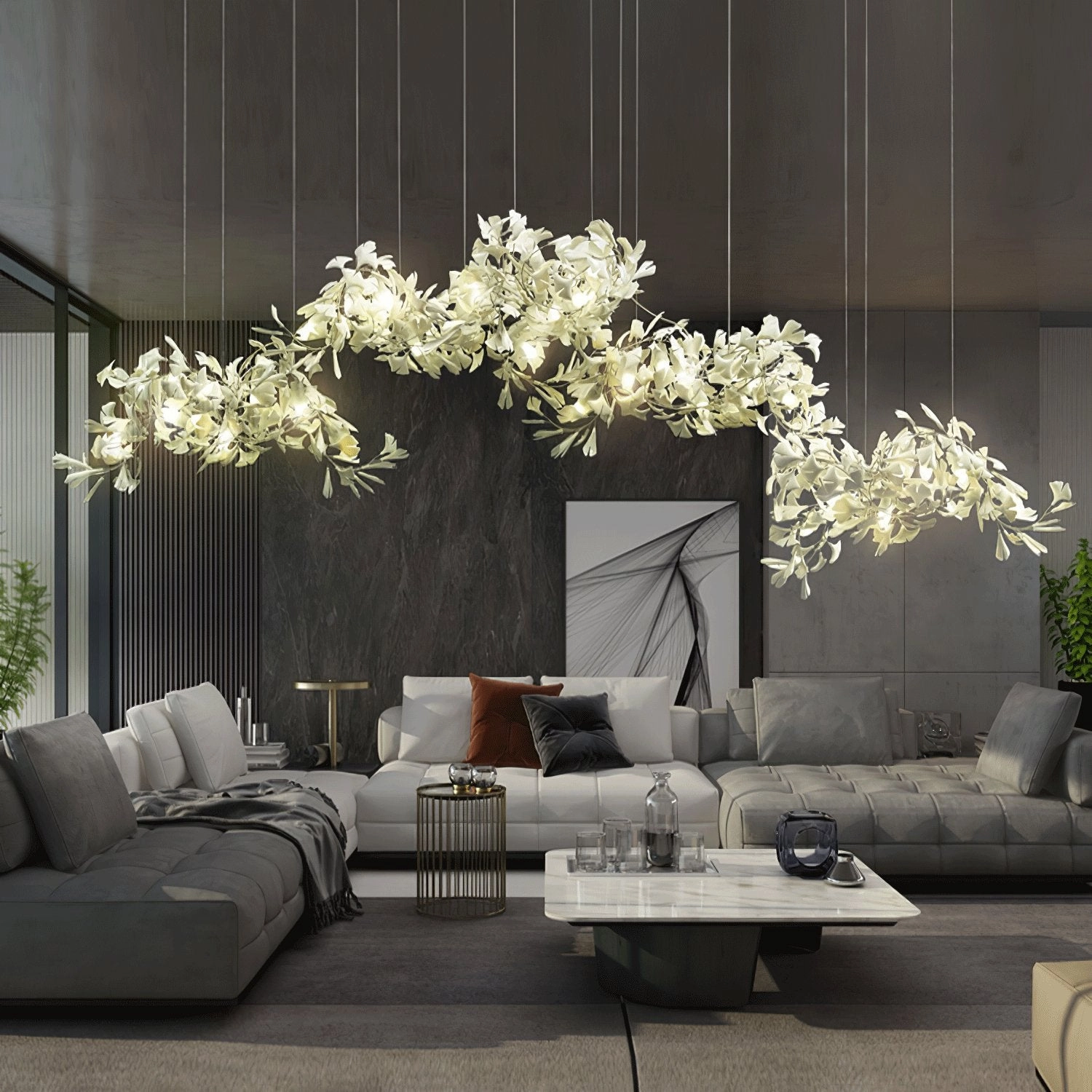 Gingko Chandelier C