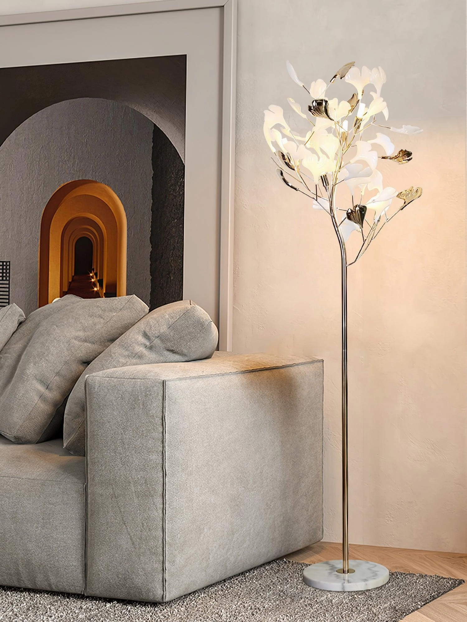 Gingko Leaf Floor Lamp