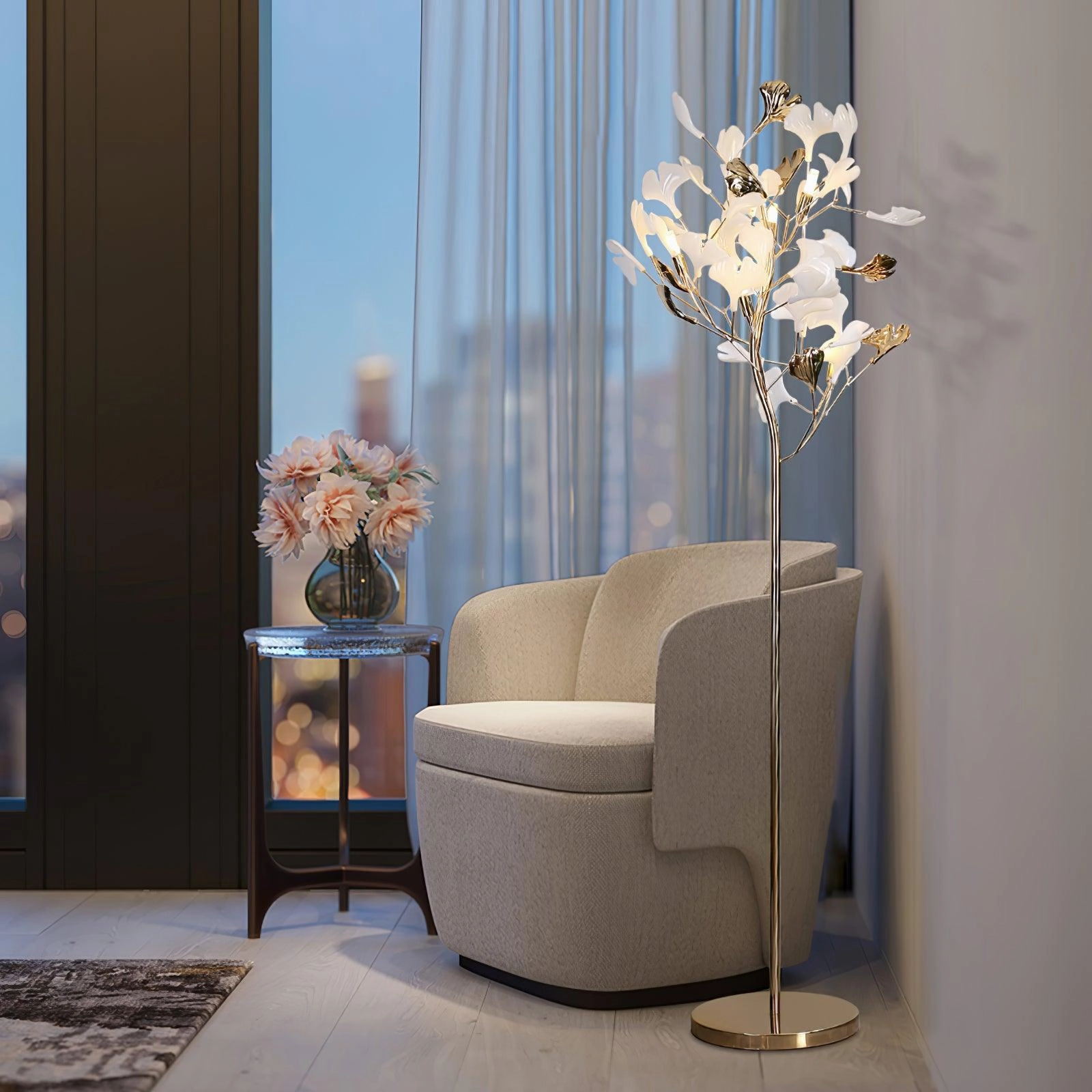 Gingko Leaf Floor Lamp