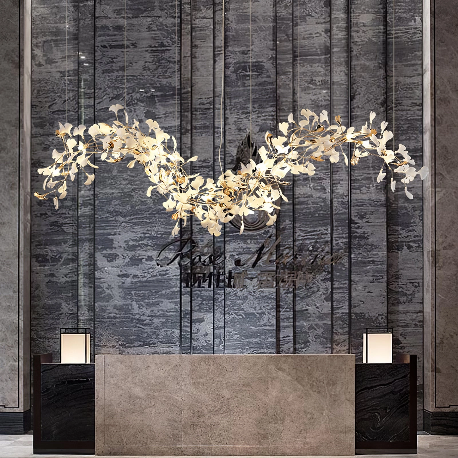 Ginkgo Tip Tlying Chandelier