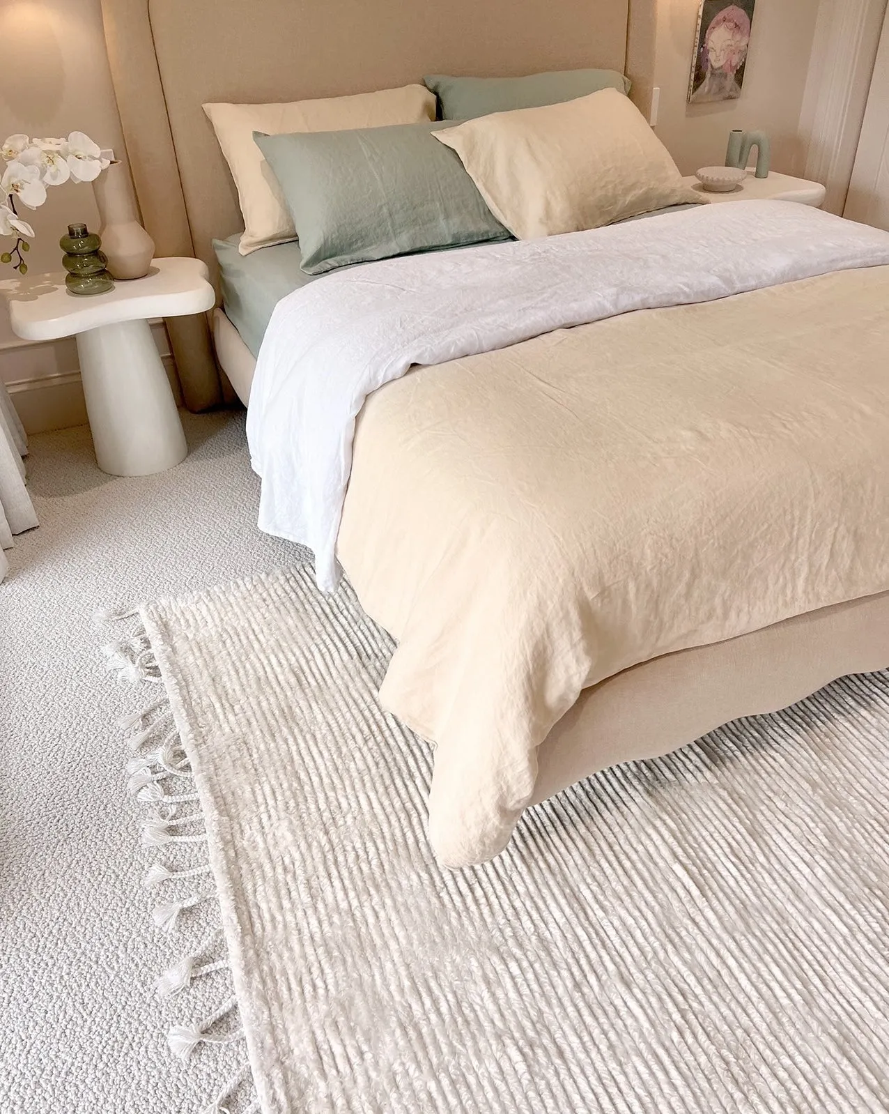 Ginta Luxe Ivory PET Cut Pile Rug *NO RETURNS UNLESS FAULTY