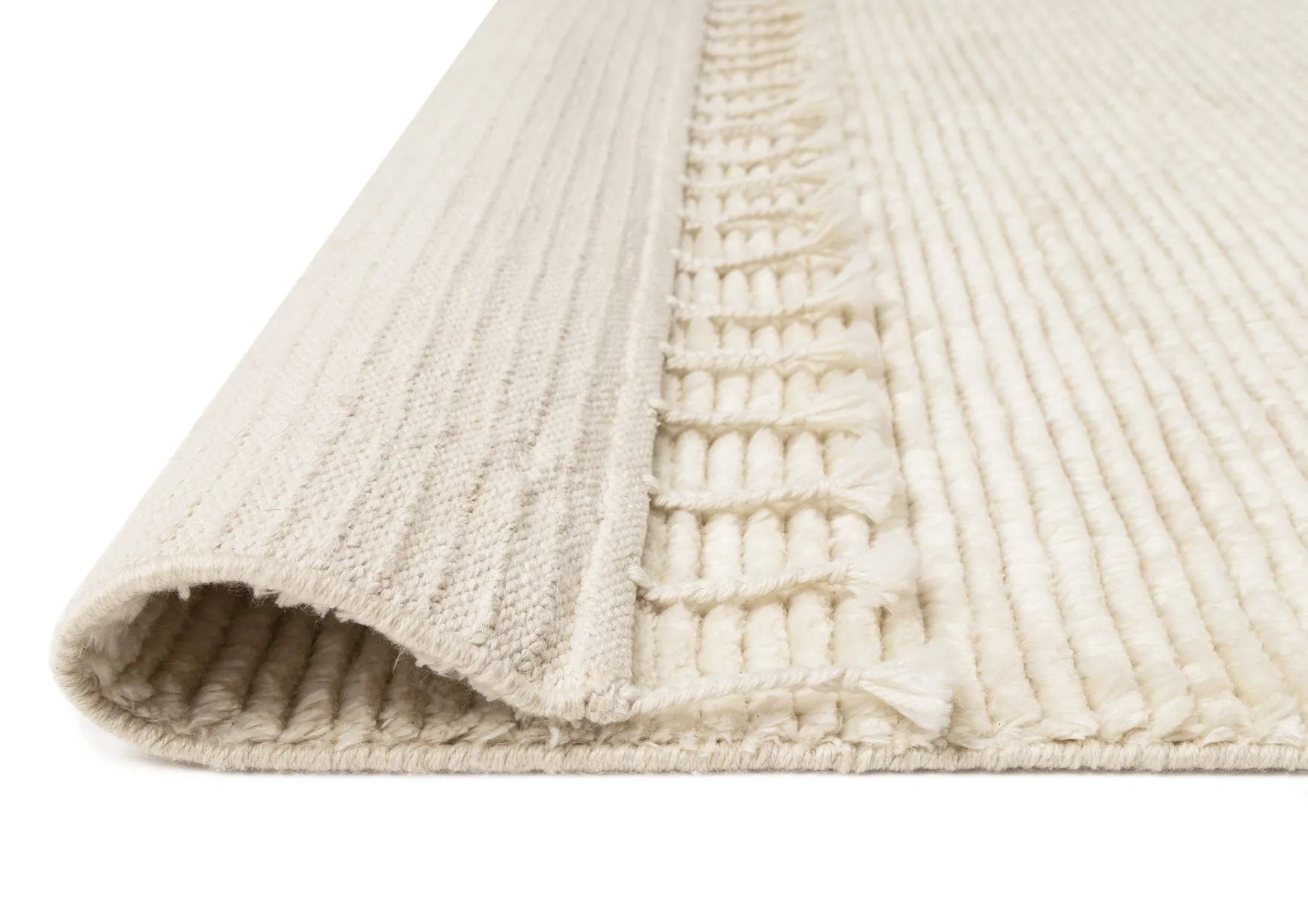Ginta Luxe Ivory PET Cut Pile Rug *NO RETURNS UNLESS FAULTY