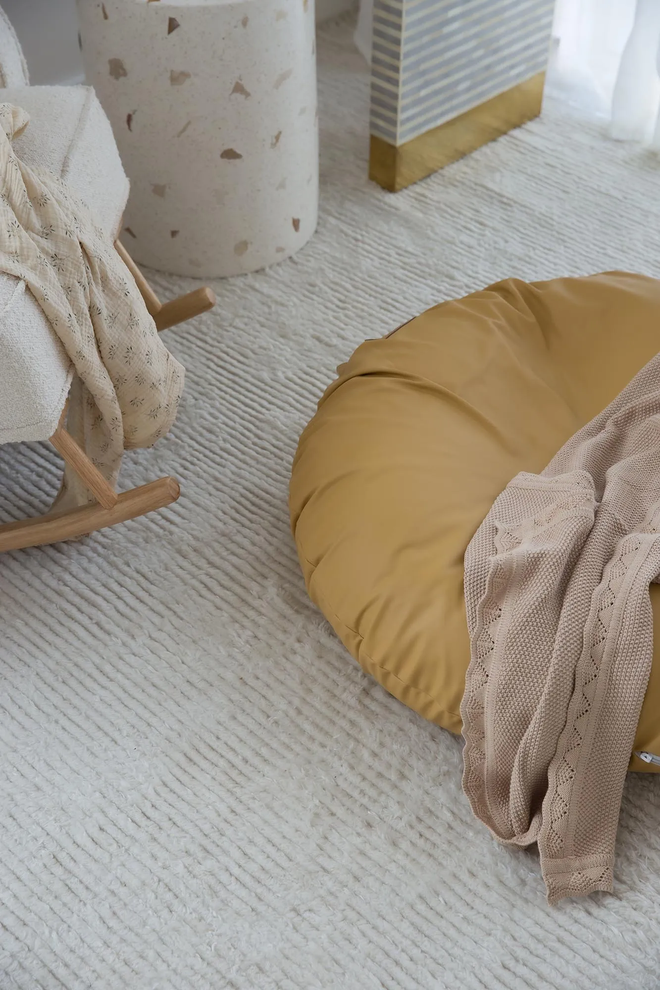 Ginta Luxe Ivory PET Cut Pile Rug *NO RETURNS UNLESS FAULTY