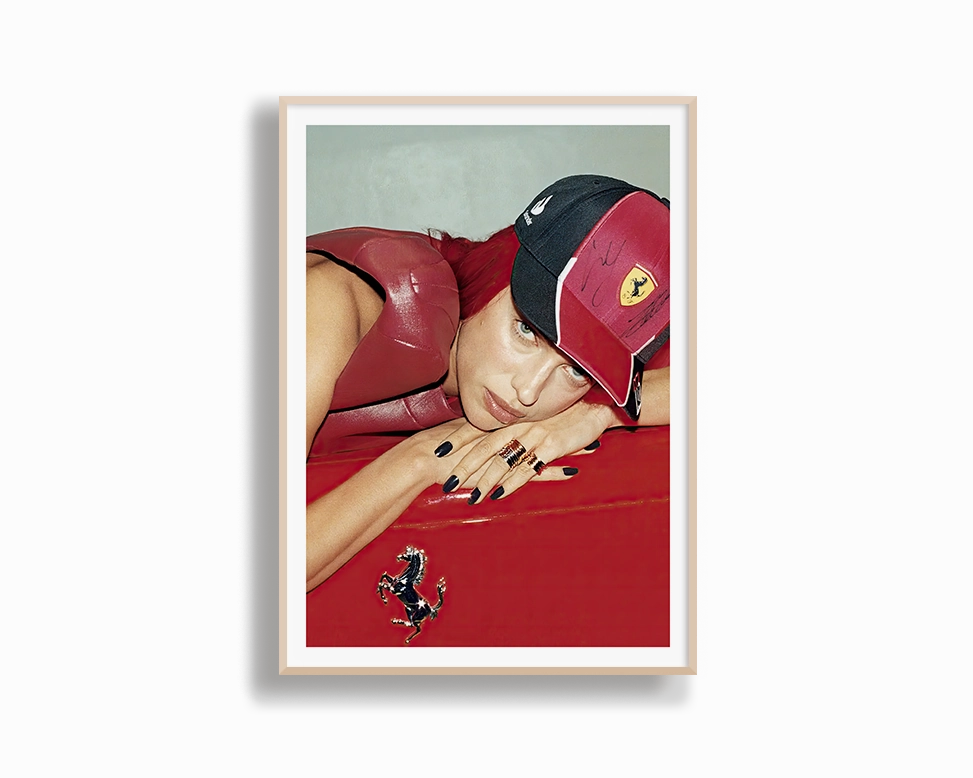 Girl on Ferrari - High Flash Photography