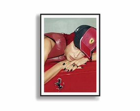 Girl on Ferrari - High Flash Photographymodern abstract painting decor