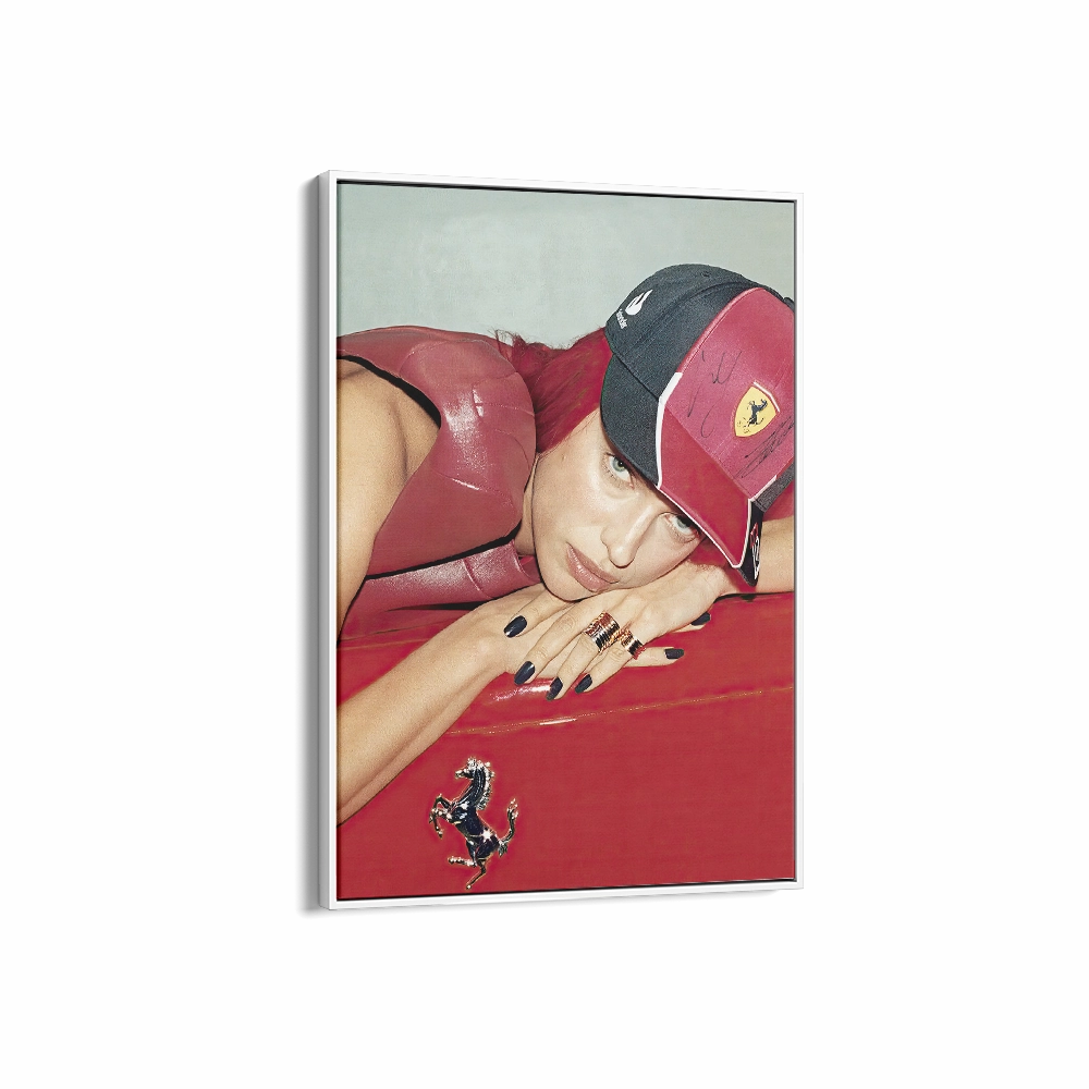 Girl on Ferrari - High Flash Photography