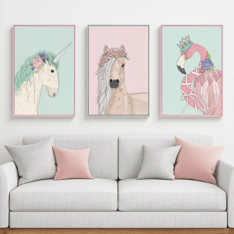 Girls Room Wall Art With Frame