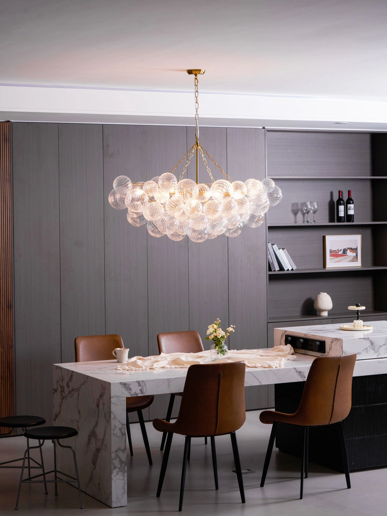 Glass Ball Bubbles Chandelier