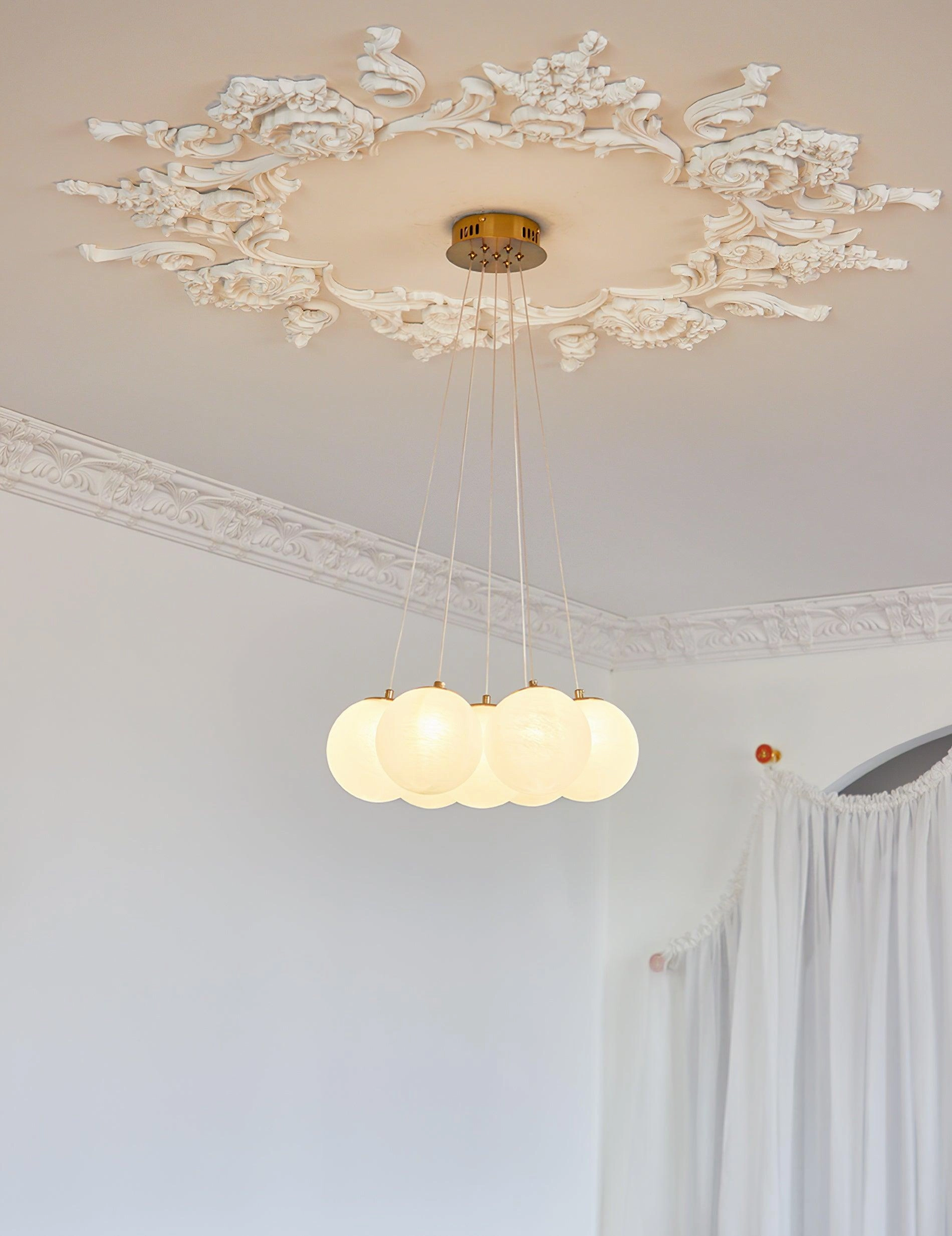 Glass Cluster Chandelier