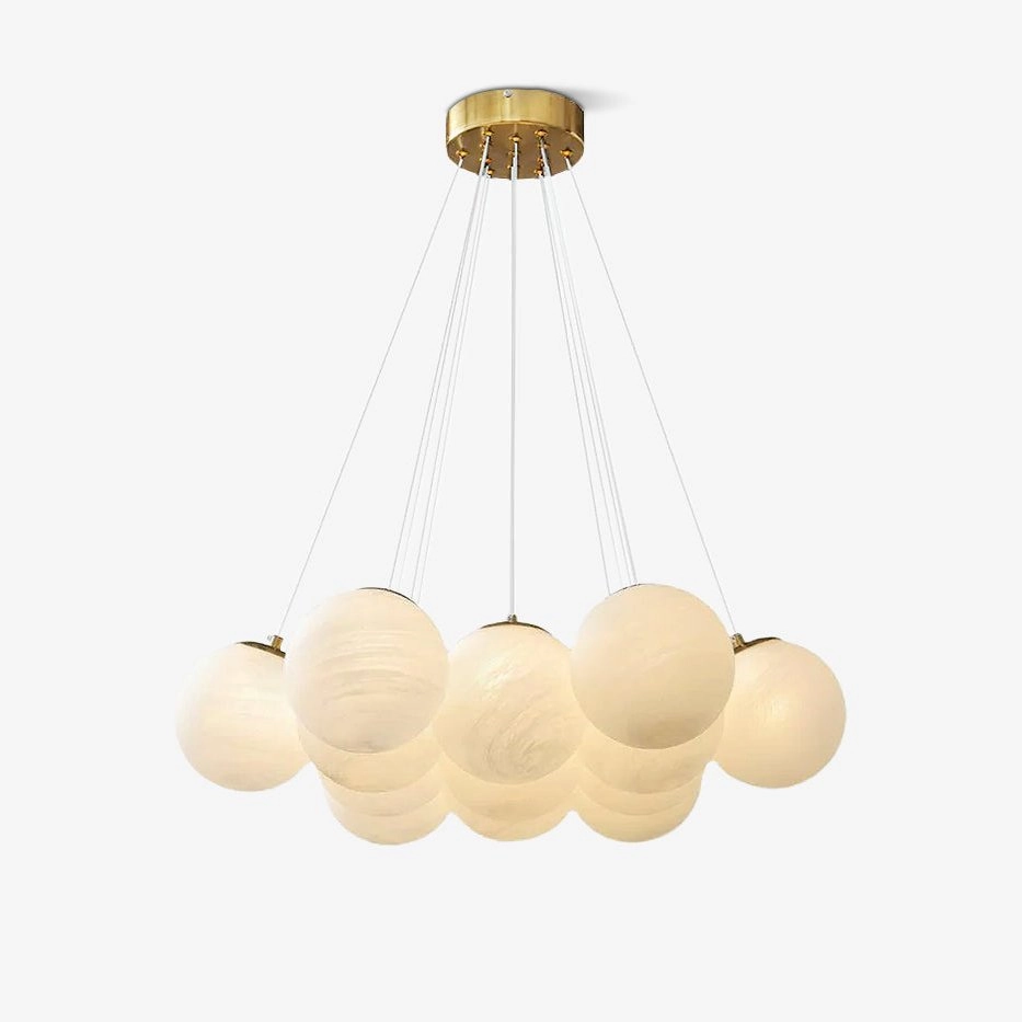 Glass Cluster Chandelier