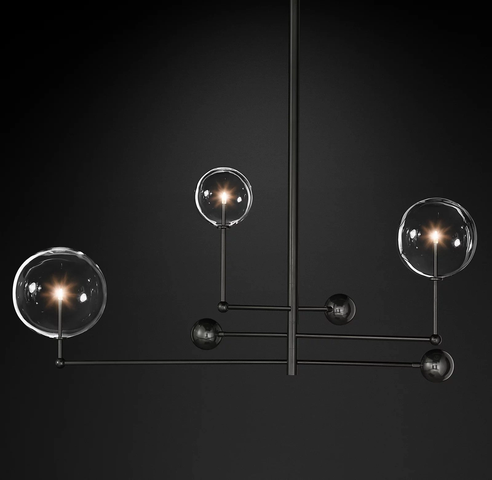 Glass Globe Mobile Chandelier