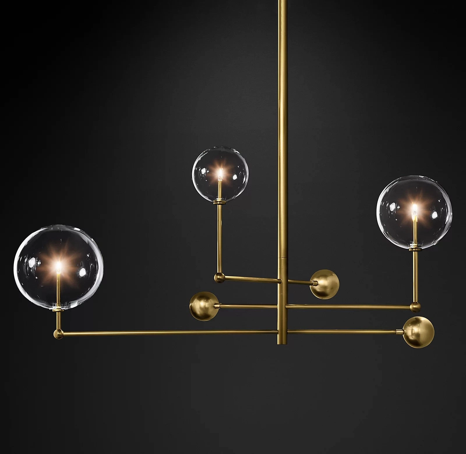 Glass Globe Mobile Chandelier