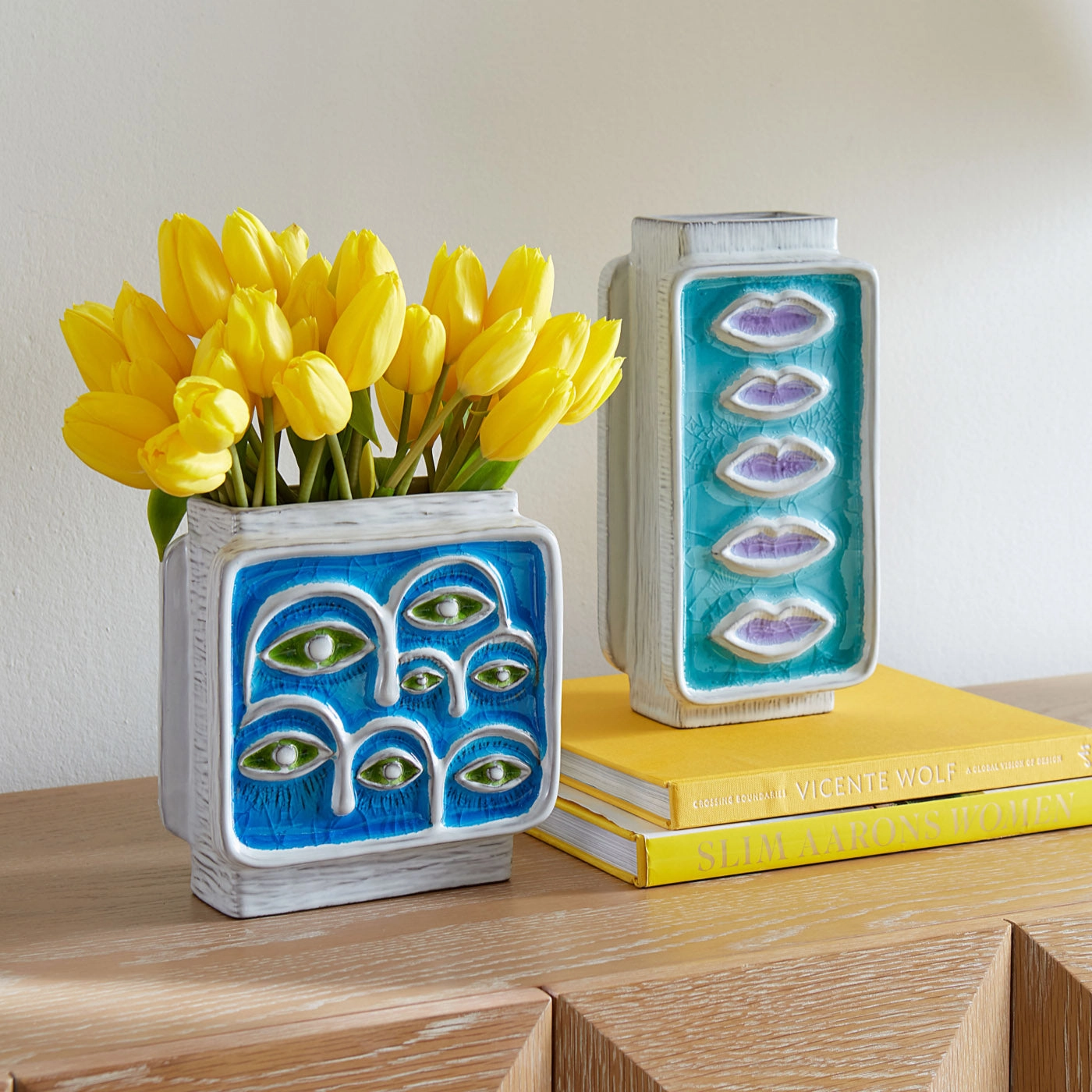Glass Menagerie Eyes Vase