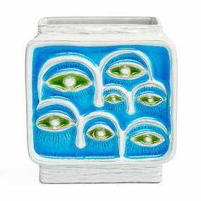 Glass Menagerie Eyes Vasehandmade ceramic dinnerware set