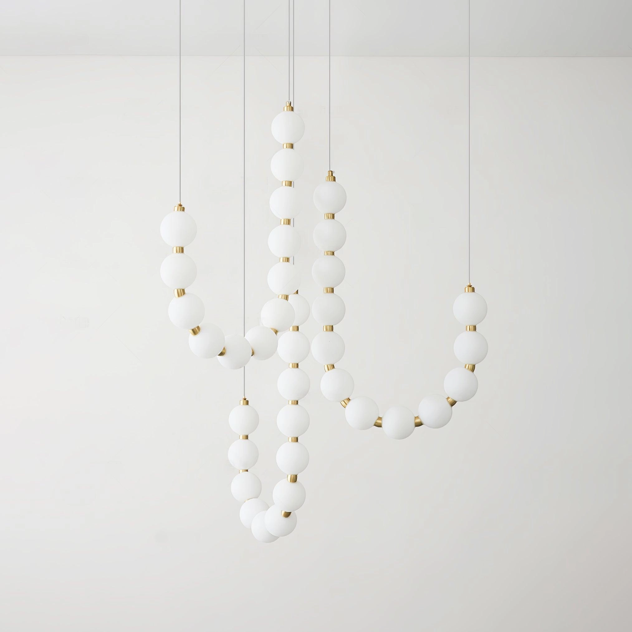 Glass Pearl Necklace Chandelier
