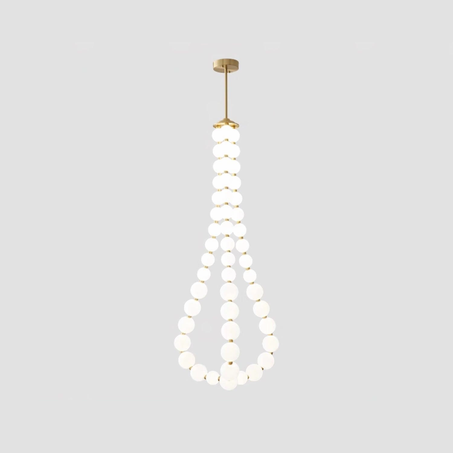 Glass Pearl Necklace Chandelier