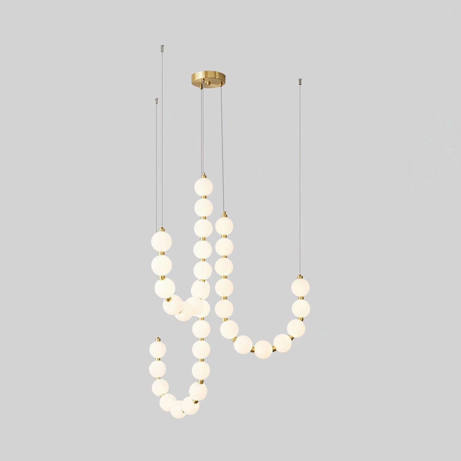Glass Pearl Necklace Chandelier