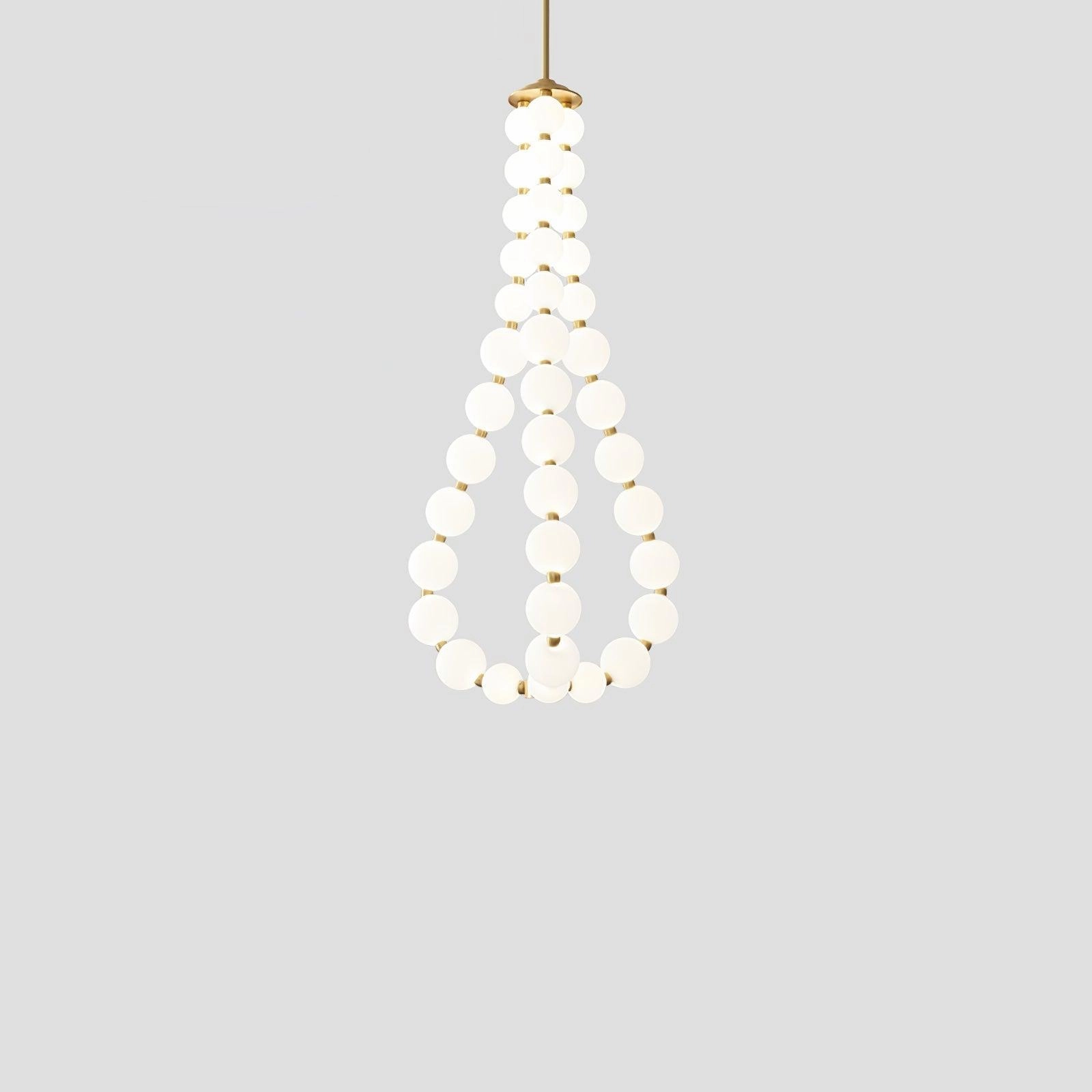 Glass Pearl Necklace Chandelier