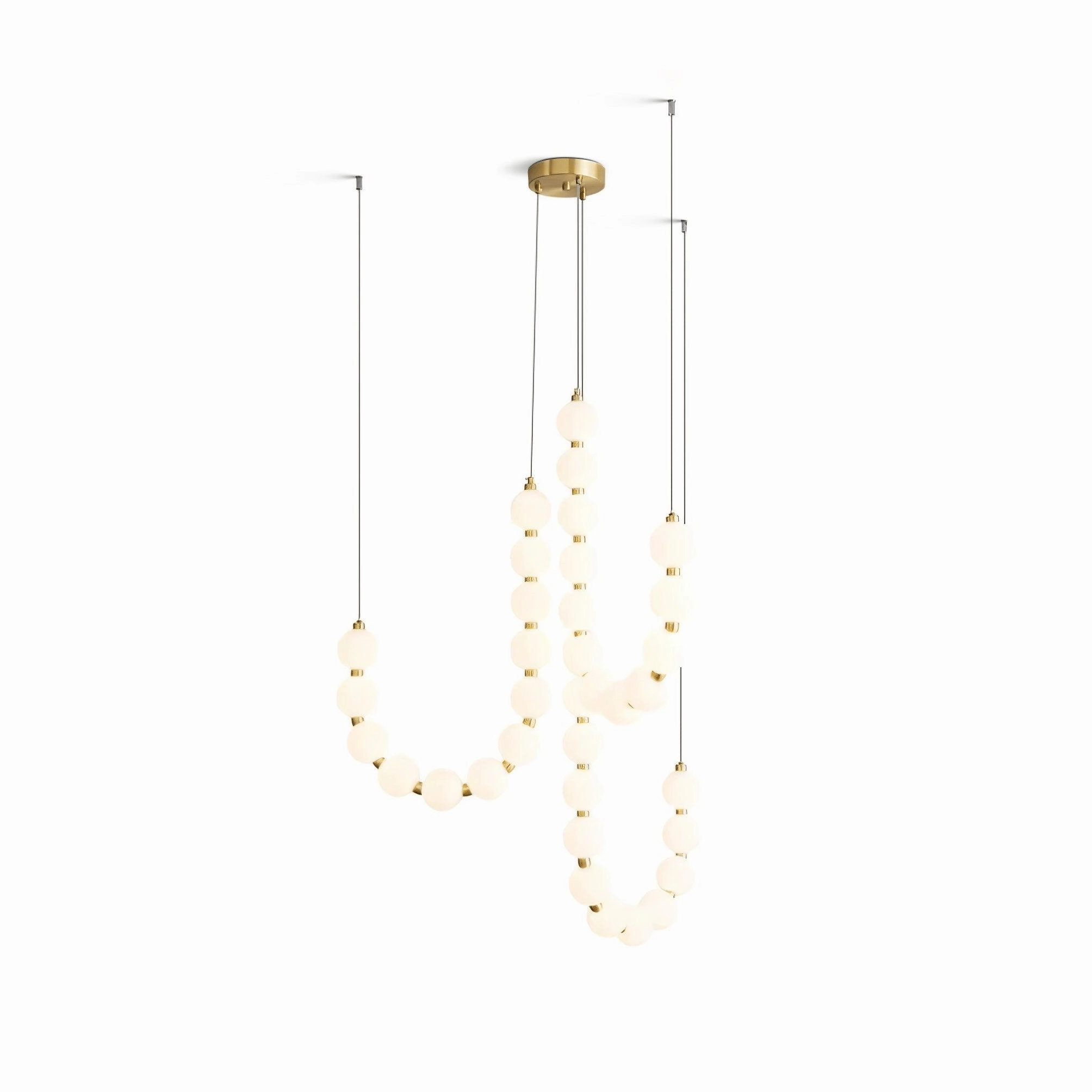 Glass Pearl Necklace Chandelier