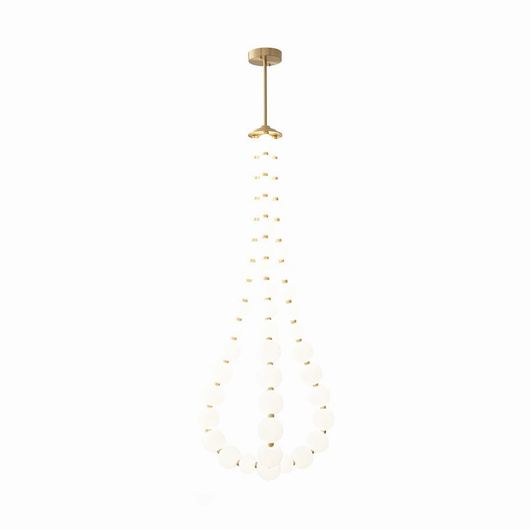 Glass Pearl Necklace Chandelier
