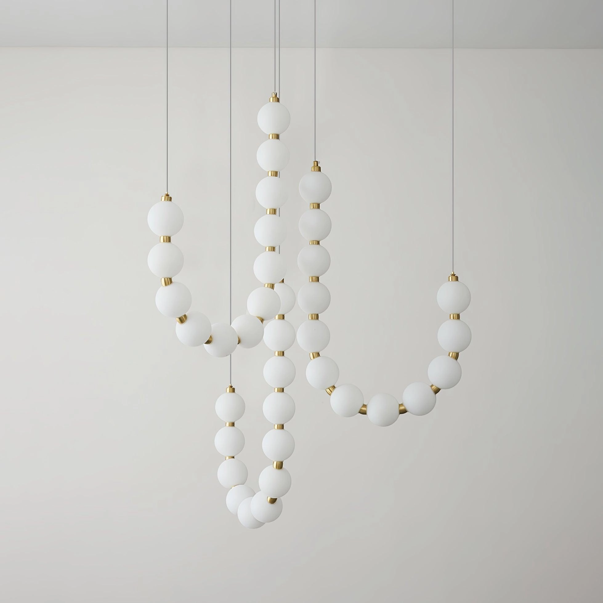 Glass Pearl Necklace Chandelier