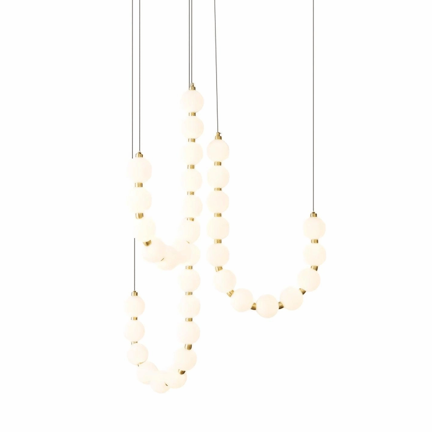 Glass Pearl Necklace Chandelier