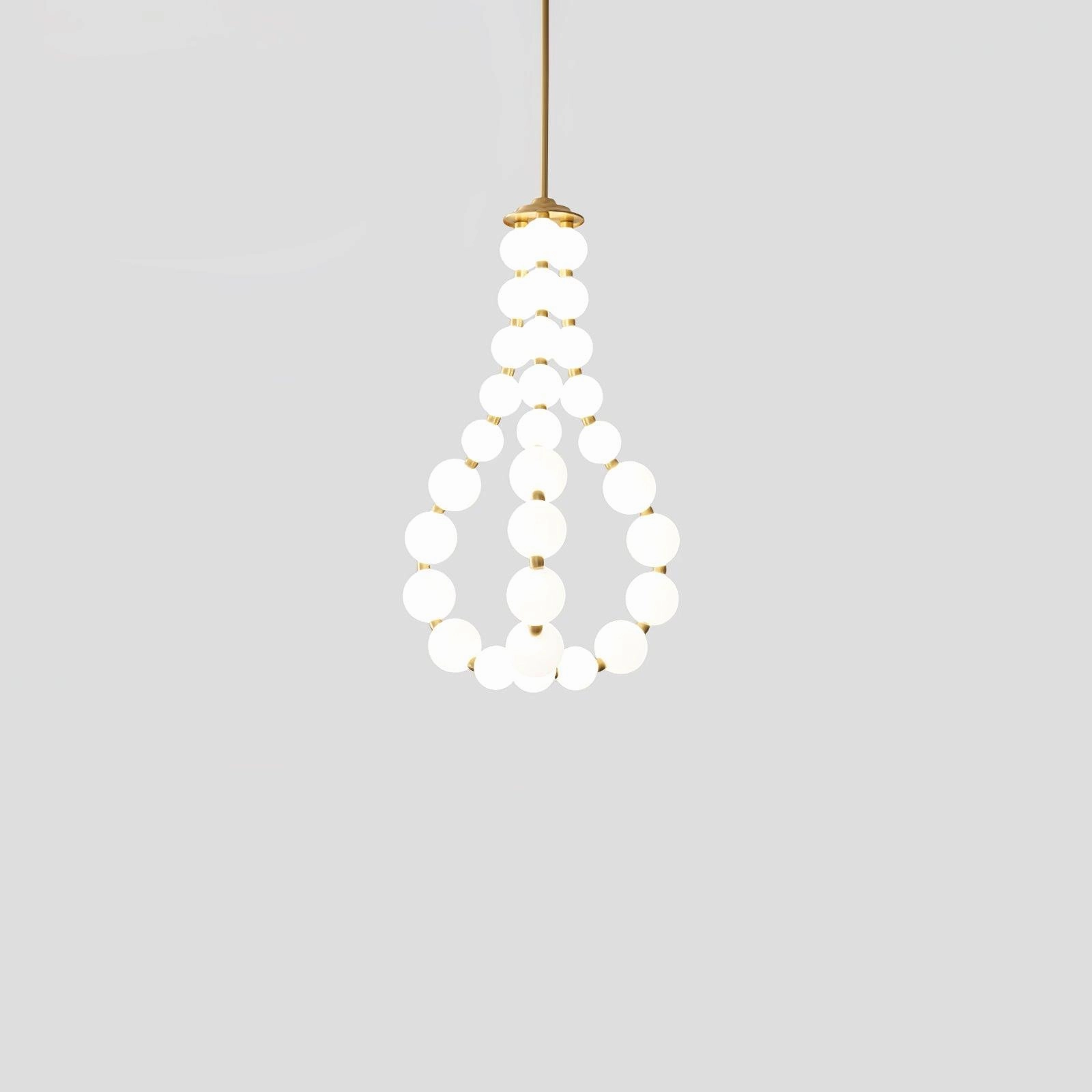 Glass Pearl Necklace Chandelier