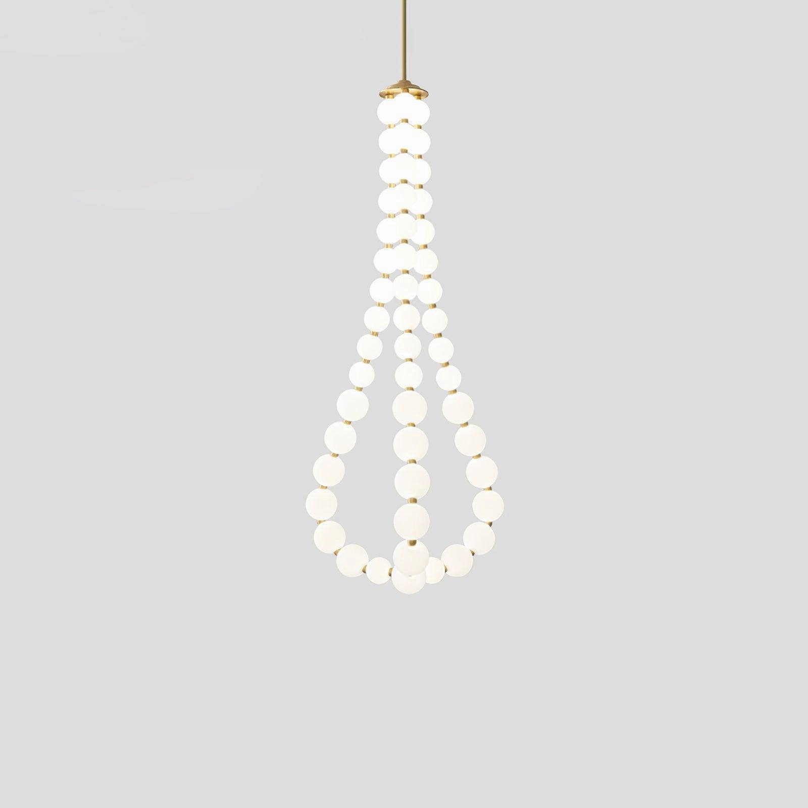 Glass Pearl Necklace Chandelier
