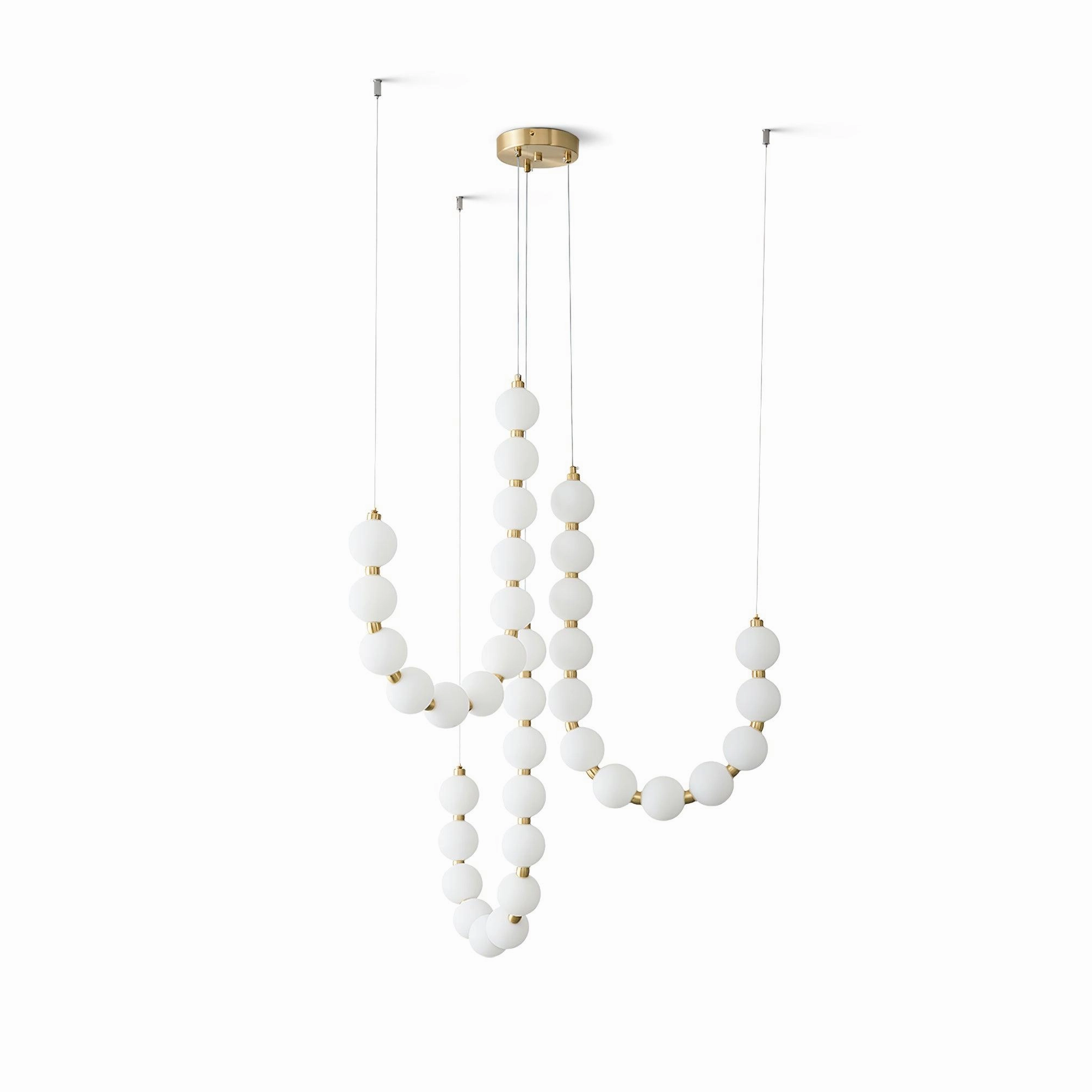 Glass Pearl Necklace Chandelier