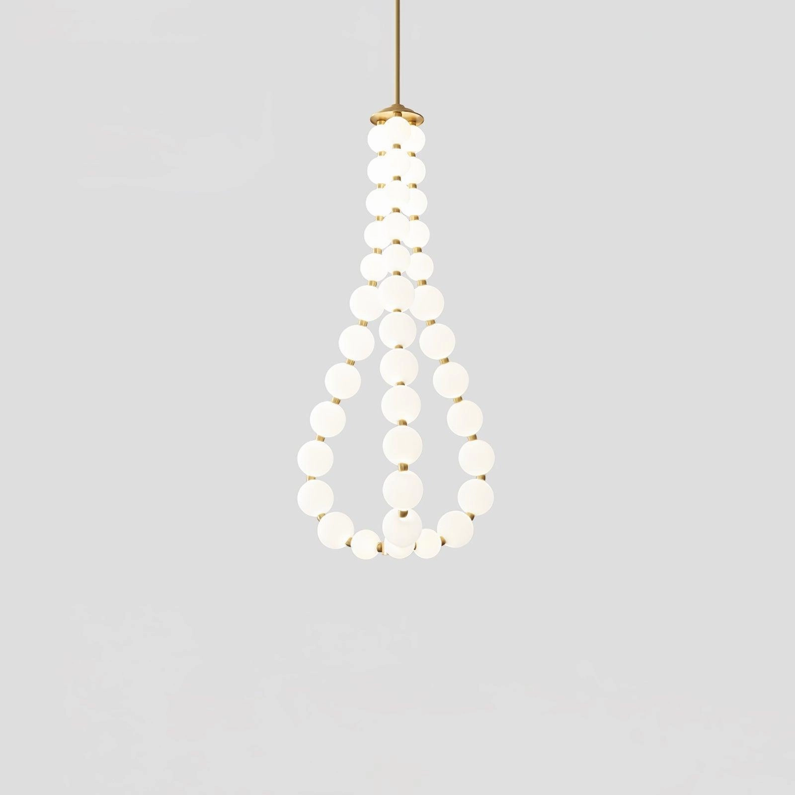 Glass Pearl Necklace Chandelier