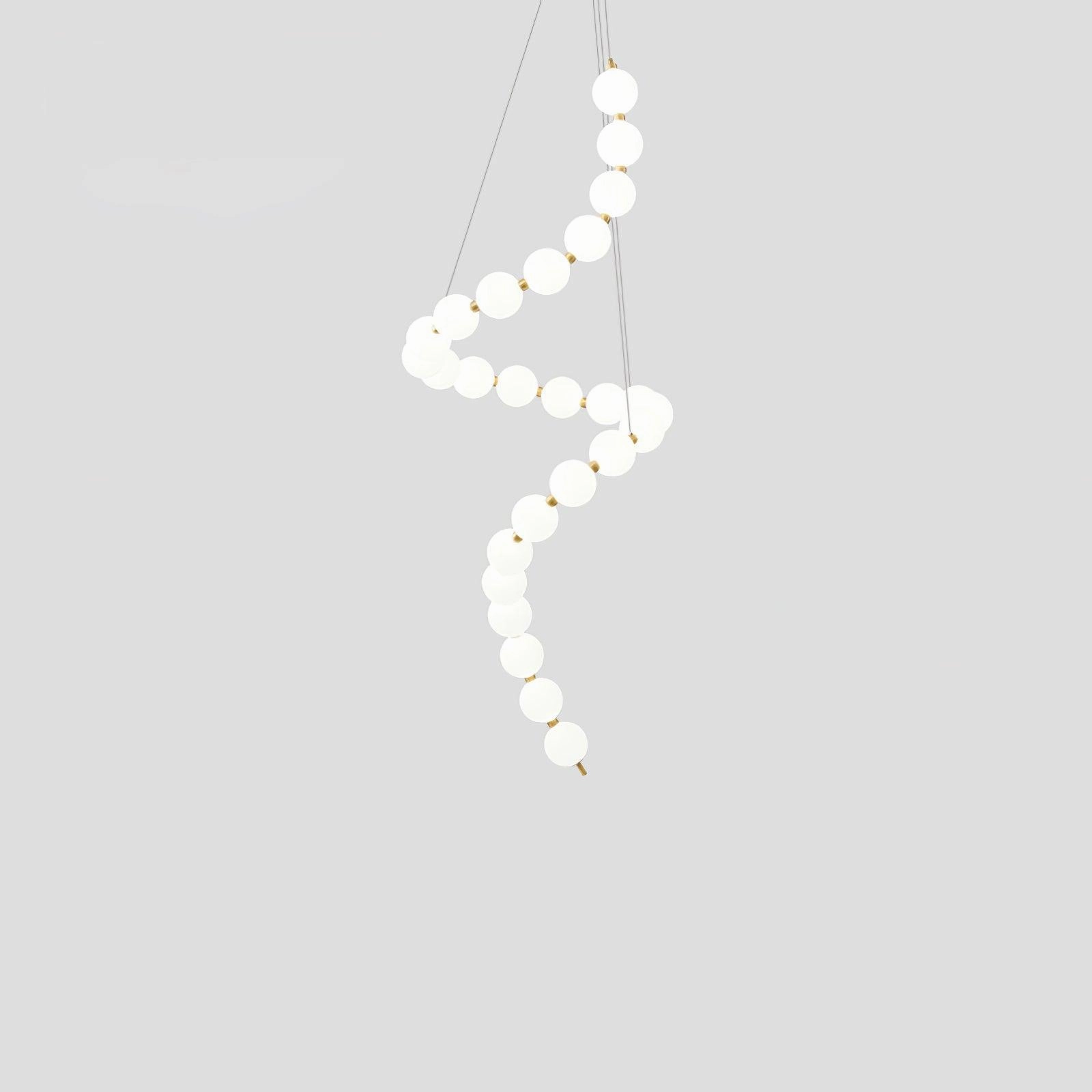 Glass Pearl Necklace Chandelier