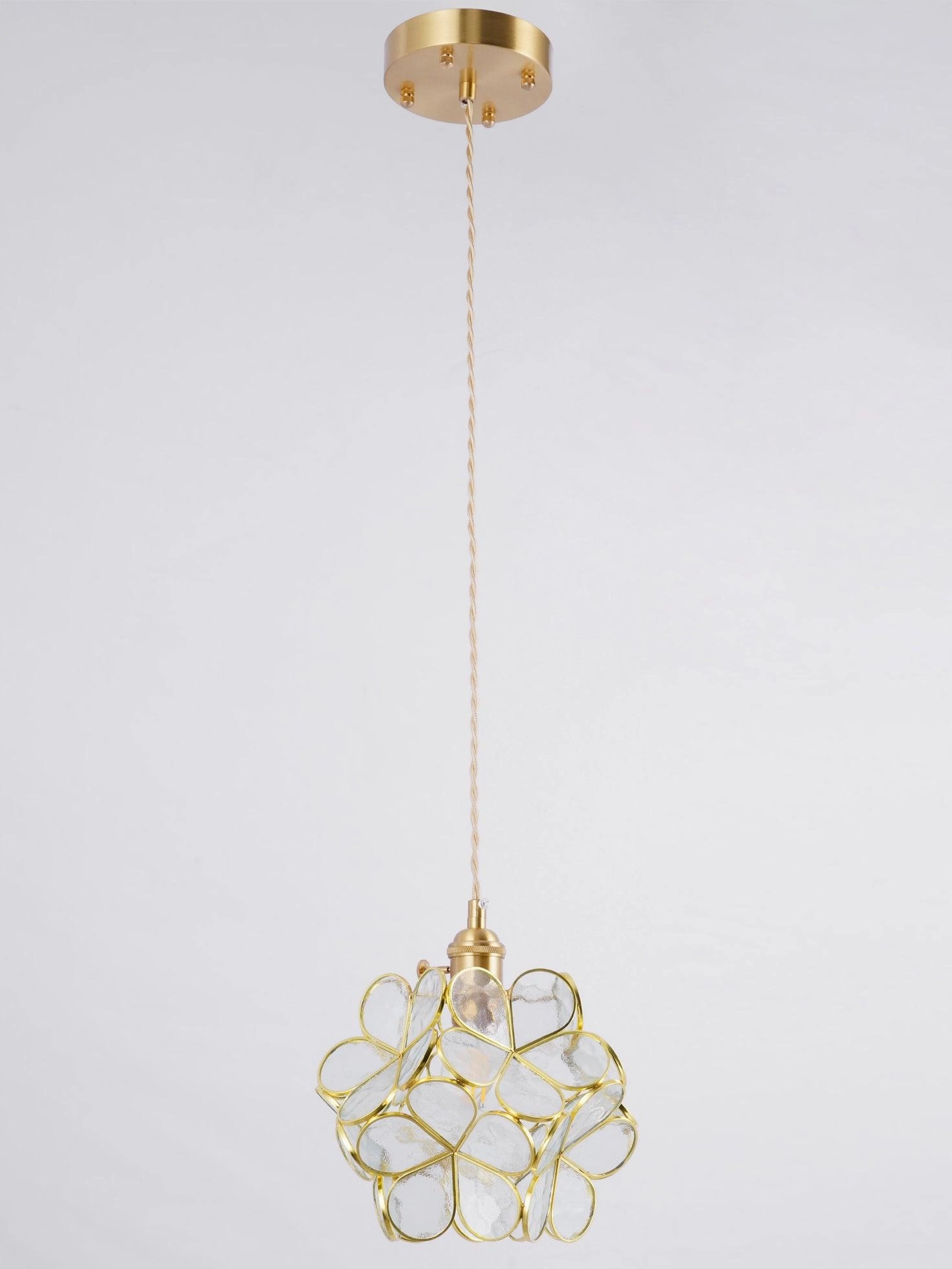 Glass Petal Pendant Light