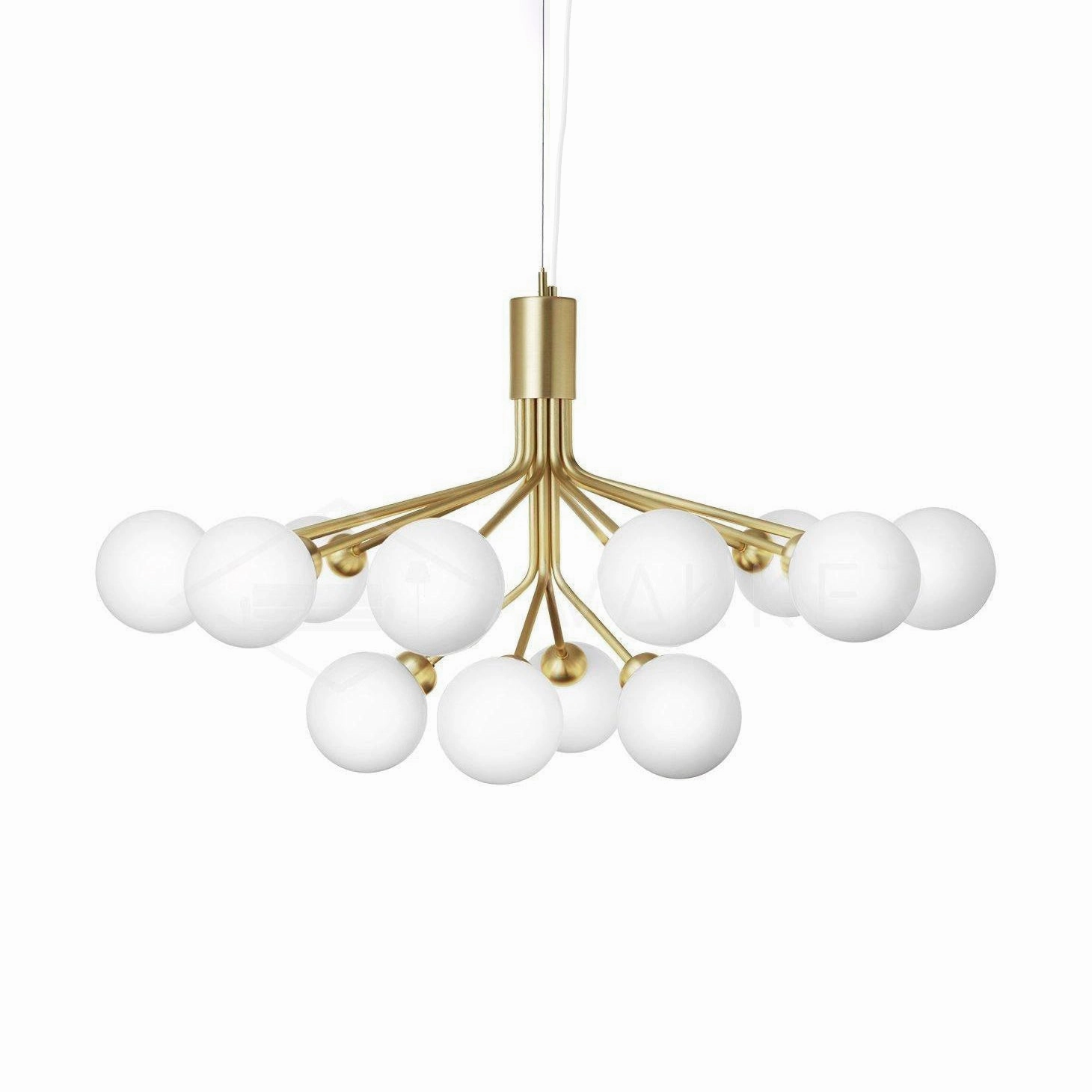 Glass Sphere Cluster Chandelier