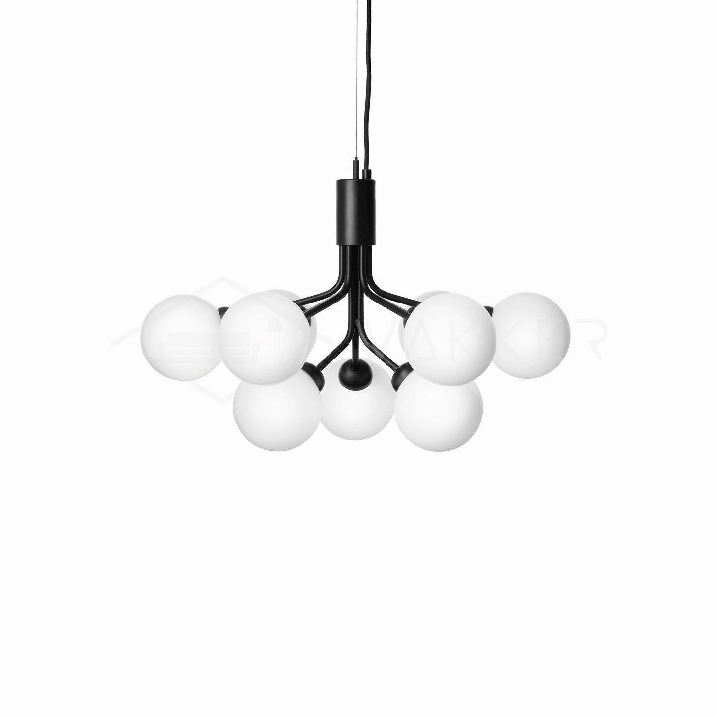 Glass Sphere Cluster Chandelier
