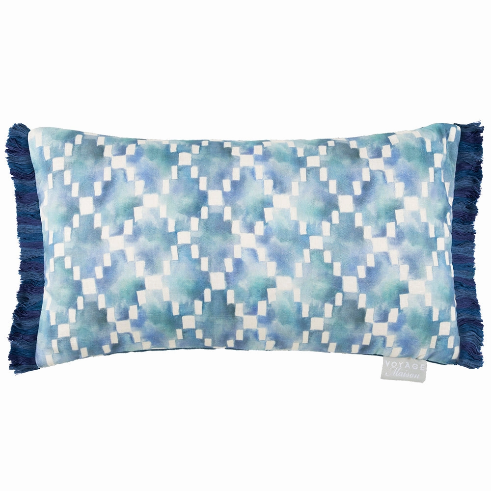 Glenaire Printed Cushion Cobalt