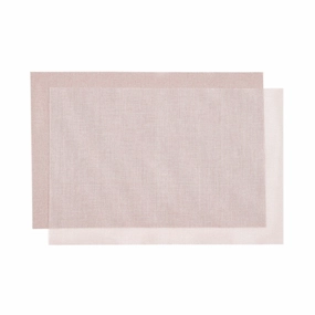 Glitter Lunch Mat 2P  Pinkwaterproof oil-proof tablecloth