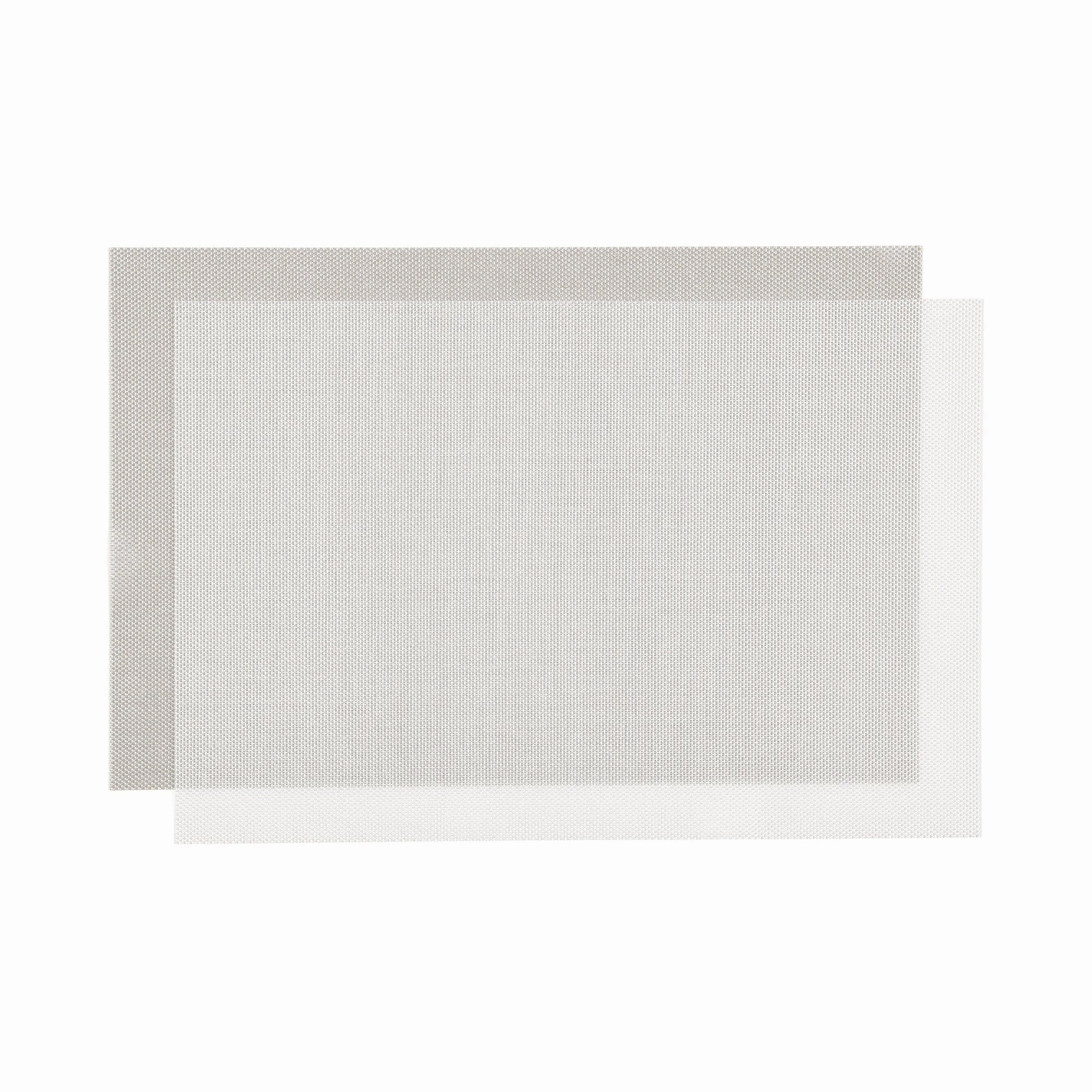 Glitter Lunch Mat 2P White  Graywaterproof oil-proof tablecloth