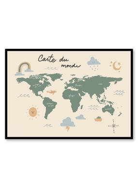 Globe Trotter in French, Posterpop culture themed posters