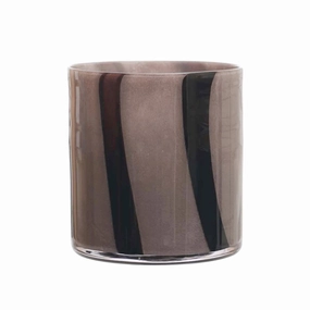 Gloss Gray Stripe Votivenordic style desktop ornaments