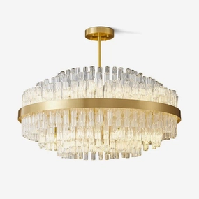 Gold & Clear Rod Chandelierrustic chandelier,bedroom chandelier 